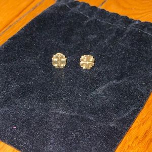 REDUCED Tory Burch Gold Small T Logo Earrings